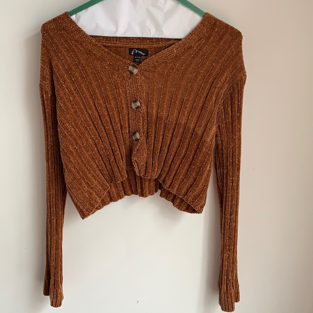 Art class button up sweater